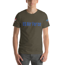 Load image into Gallery viewer, Air Force Soprano&#39;s font Short-sleeve unisex t-shirt
