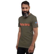 Load image into Gallery viewer, Marine Corps Soprono&#39;s font Short-sleeve unisex t-shirt
