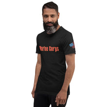 Load image into Gallery viewer, Marine Corps Soprono&#39;s font Short-sleeve unisex t-shirt
