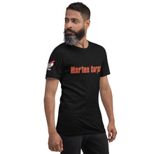 Load image into Gallery viewer, Marine Corps Soprono&#39;s font Short-sleeve unisex t-shirt
