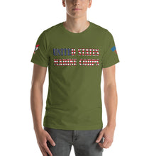 Load image into Gallery viewer, United States Marine Corps red, white, and blue Short-sleeve unisex t-shirt
