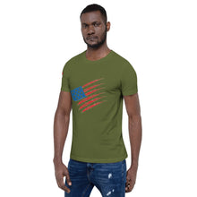 Load image into Gallery viewer, American Flag Short-sleeve unisex t-shirt
