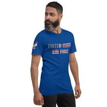 Load image into Gallery viewer, United States Air Force Red, White, and Blue Short-sleeve unisex t-shirt
