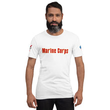 Load image into Gallery viewer, Marine Corps Soprono&#39;s font Short-sleeve unisex t-shirt
